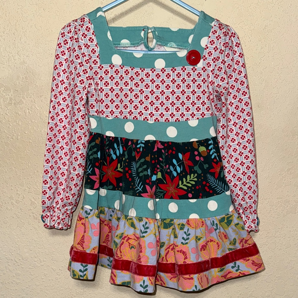 Matilda Jane Blue and Red party mix Dress